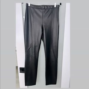 ZARA Faux leather High Waisted leggings.
